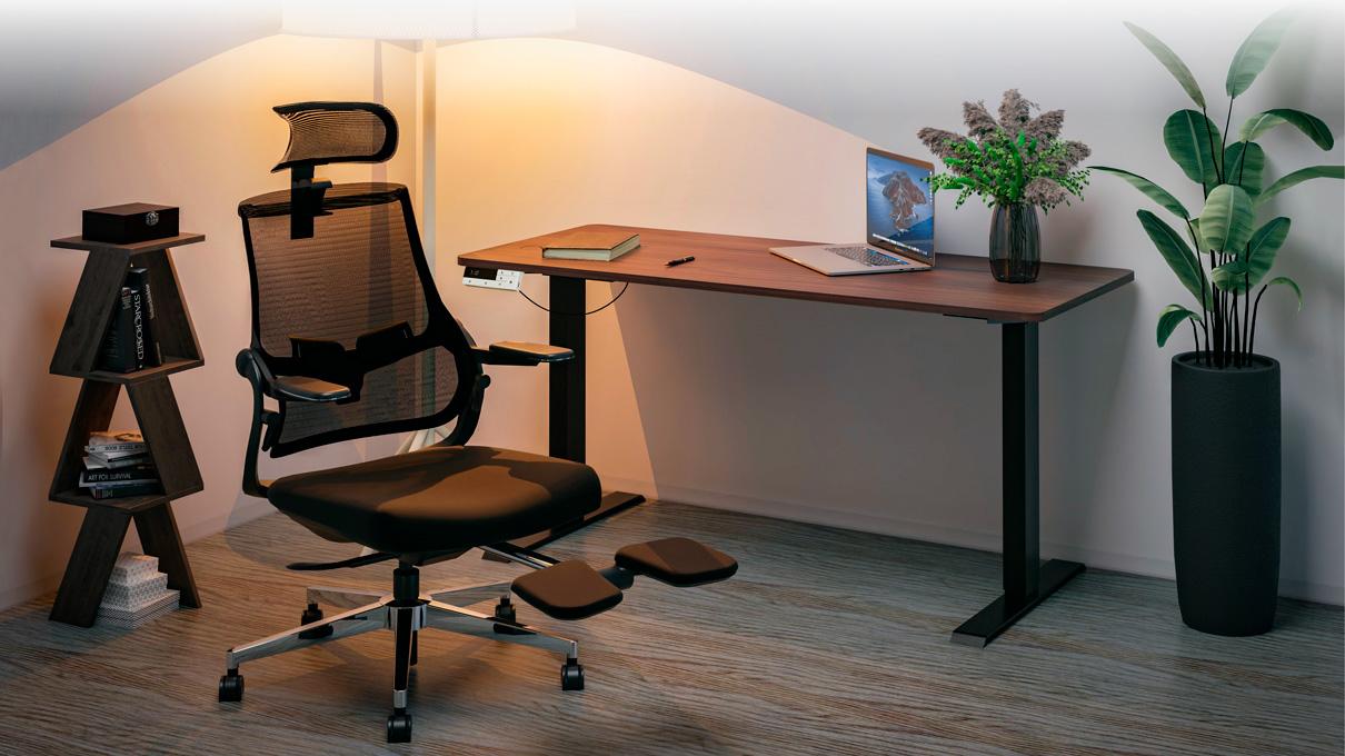 ᐈ Стіл з електро регулюванням висоти Mealux PowerDesk Duo Walnut