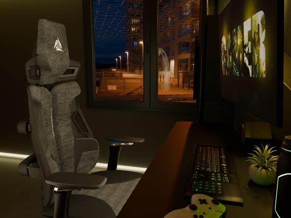 Крісло Cyberlux V10 Fabric Grey