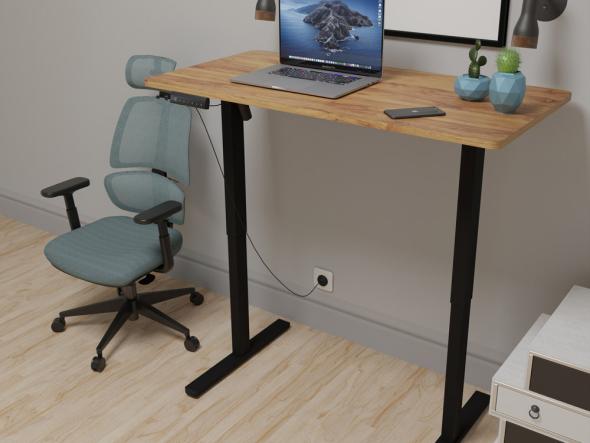 Стіл з електро регулюванням висоти Mealux PowerDesk Lite Mahogany