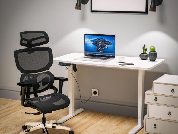 Стіл з електро регулюванням висоти Mealux PowerDesk Lite White
