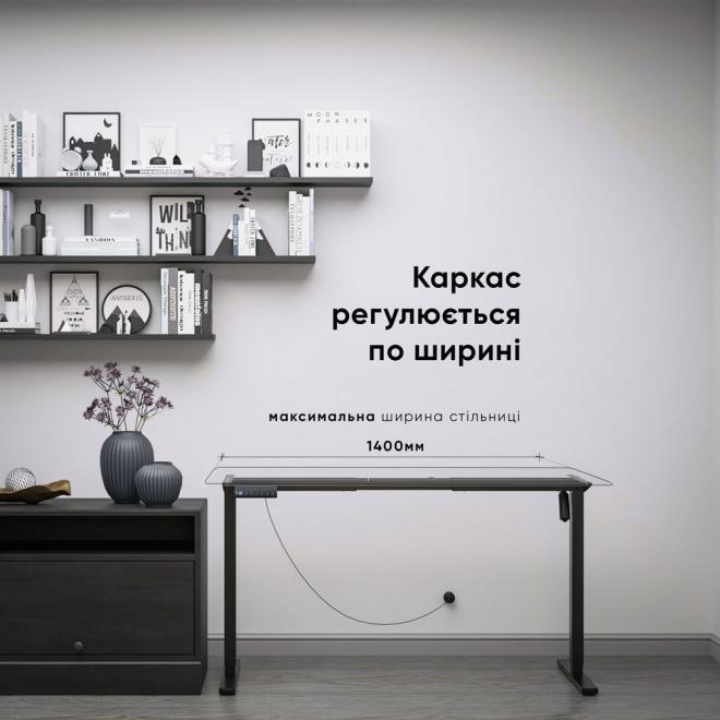 Каркас електростолу Каркас Mealux Powerframe Lite Black Фото 6