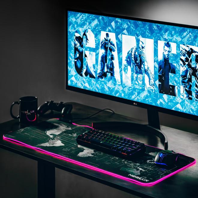 Аксесуар Килимок для миші 80x30 Mealux RGB V02 Фото 2