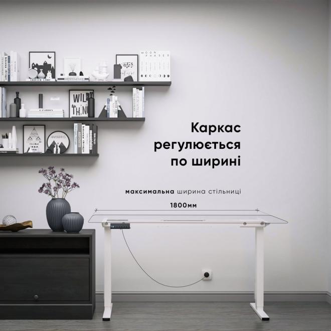 Каркас електростолу Mealux Powerframe Duo White Фото 6