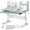 Дитячий стіл Mealux Vancouver Multicolor with shelf Blue