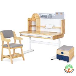 Bundle (L) Mealux Cтіл Timberdesk Wood L + Carlo Grey