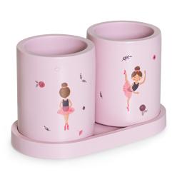 Комплект стаканів-органайзерів Cute Ballerina Pink Set-B-01