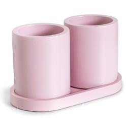 Accessory A set of two organizer glasses Cute Pink