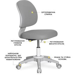 Дитяче крісло Evo-kids Limpi Grey