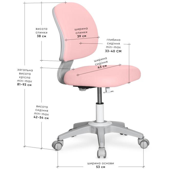 Дитяче крісло Evo-kids Limpi Pink Фото 3