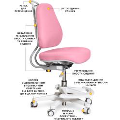 Дитяче крісло Evo-Kids Mio Ergo Lite Pink