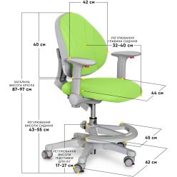 Дитяче крісло Evo-kids Mio Green