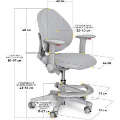Дитяче крісло Evo-kids Mio Grey