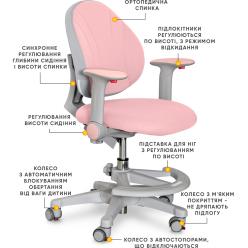 Дитяче крісло Evo-kids Mio Pink
