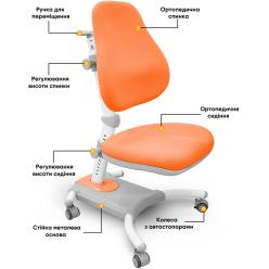 Дитяче крісло Evo-kids Omega Orange