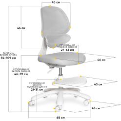 Детское кресло Evo-Kids Sirius Air Grey