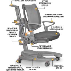 Дитяче крісло Mealux Galaxy Grey