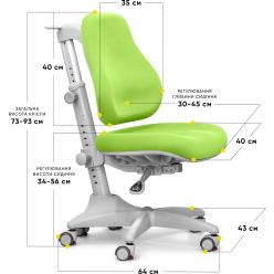Дитяче крісло Mealux Match gray base Green