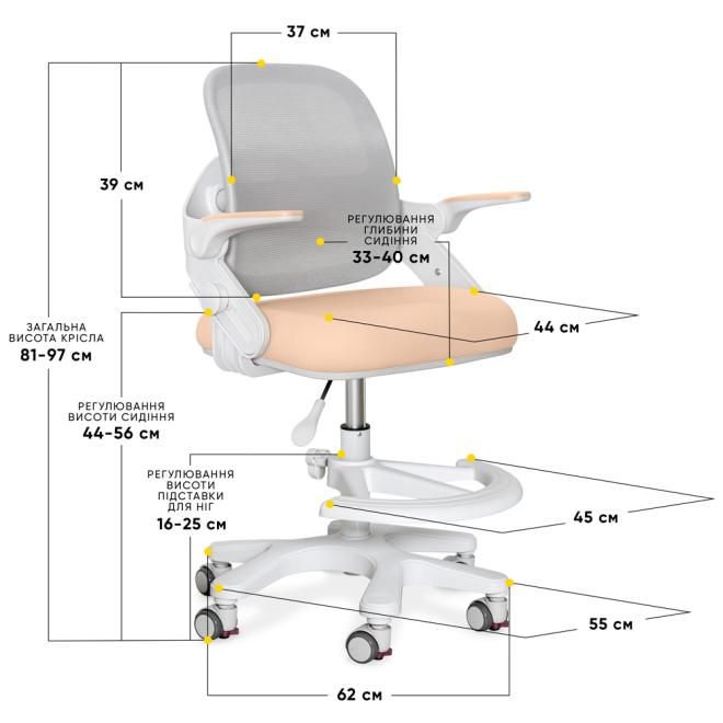 Child's chair Mealux Neo Air Peach Photo 3
