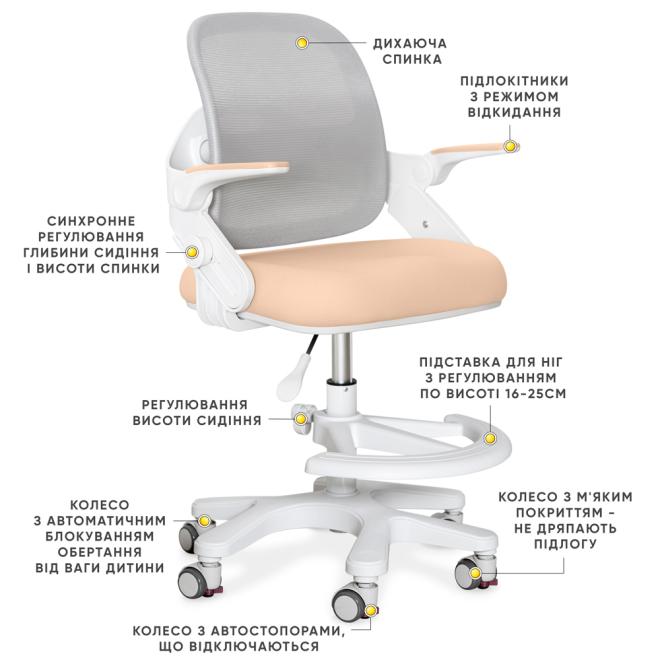 Child's chair Mealux Neo Air Peach Photo 2