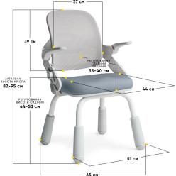Дитяче крісло Mealux Neo Air Static Dark Blue