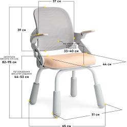 Дитяче крісло Mealux Neo Air Static Peach