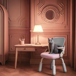 Дитяче крісло Mealux Neo Air Static Pink Grey