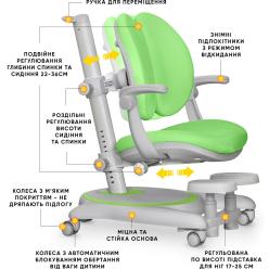 Дитяче крісло Mealux Ortoback Duo Plus Green