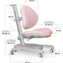 Дитяче крісло Mealux Ortoback Pink