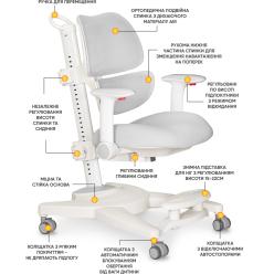 Дитяче крісло Mealux Space Air Grey