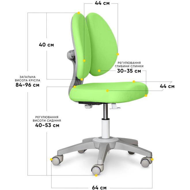 Дитяче крісло Mealux Sprint Duo Lite Green Фото 4