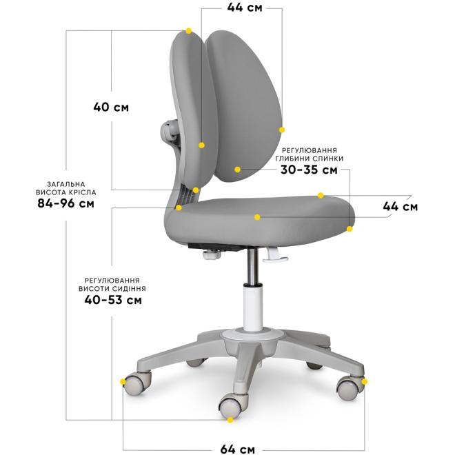 Дитяче крісло Mealux Sprint Duo Lite Grey Фото 4