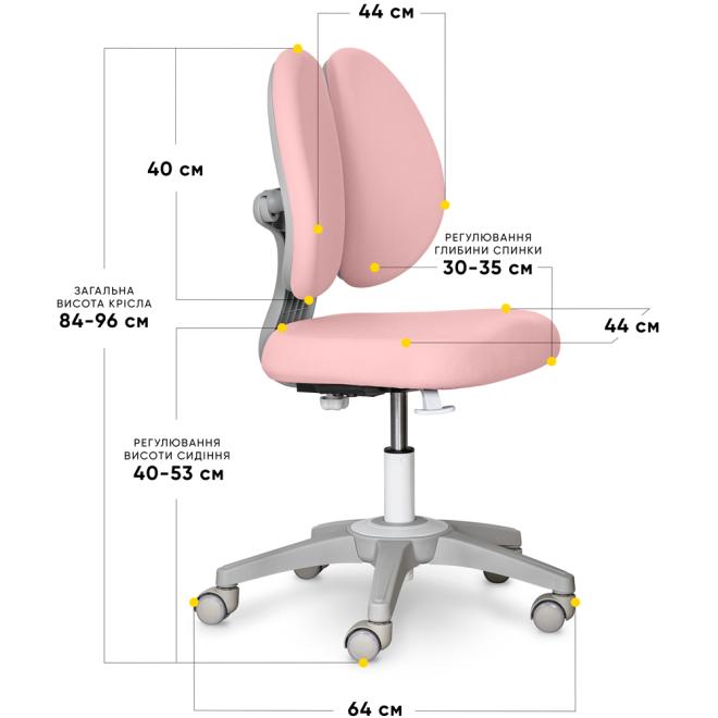 Дитяче крісло Mealux Sprint Duo Lite Pink Фото 4