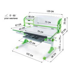 Дитячий стіл Evo-Kids Aivengo (L) Green