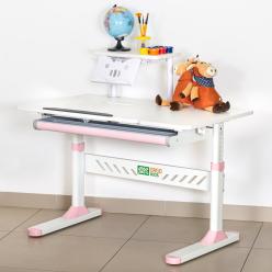 Дитячий стіл Evo-кids TH-310 з полицею Pink