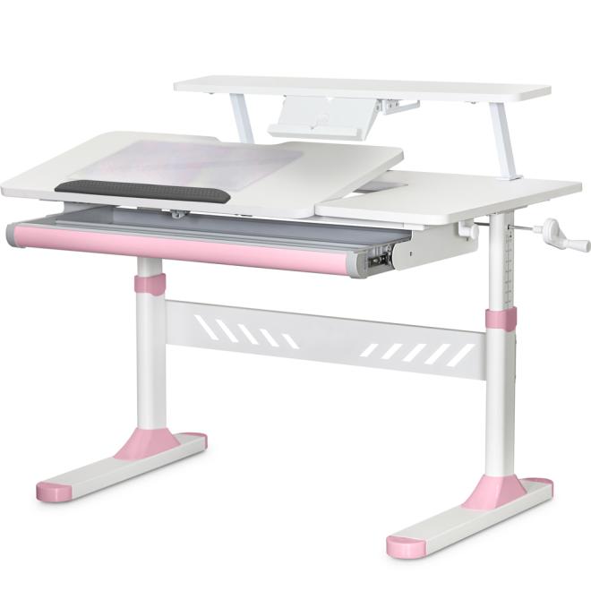 Дитячий стіл Evo-кids TH-310 з полицею Pink Фото 1