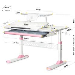 Дитячий стіл Evo-Kids TH-320 Pink