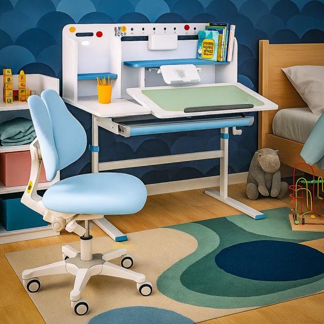 Дитячий стіл Evo-кids TH-230 Blue Фото 4
