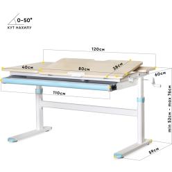 Дитячий стіл Evo-kids TH-360 Lite Wood Blue