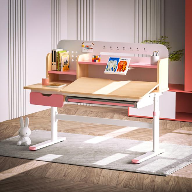 Дитячий стіл Evo-kids TH-360 Plus Wood Pink Фото 4