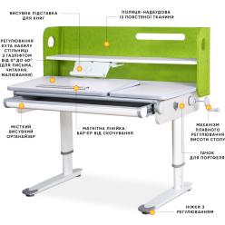 Детский стол Mealux Denver Plus Green