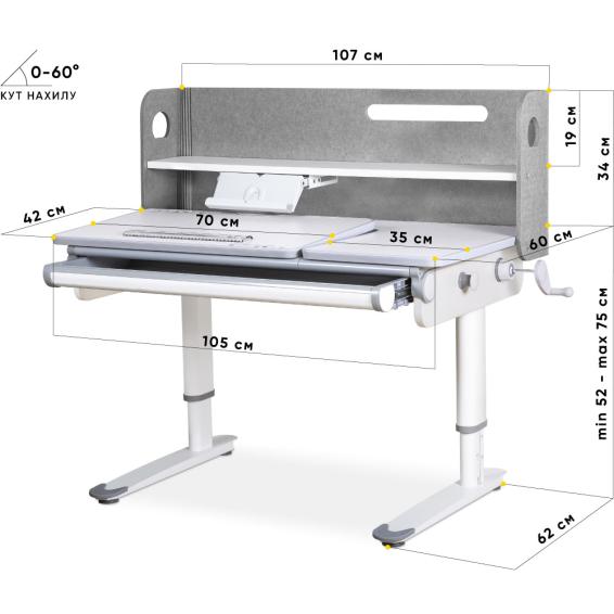 Mealux Denver Plus Grey-size