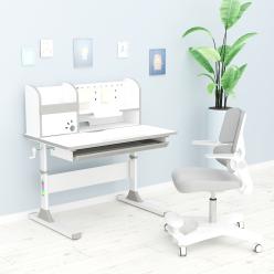 Дитячий стіл Mealux Edmonton Multicolor з полицею Grey