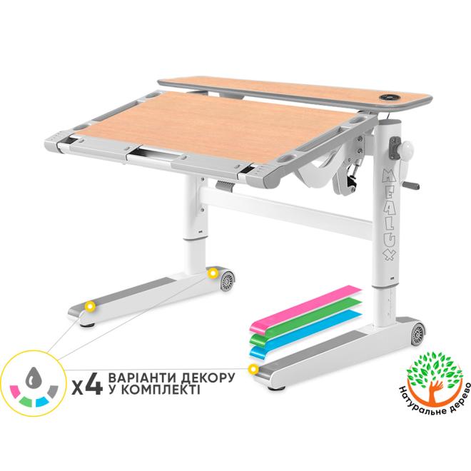 Дитячий стіл Mealux Ergowood L Multicolor Energy MG Фото 1