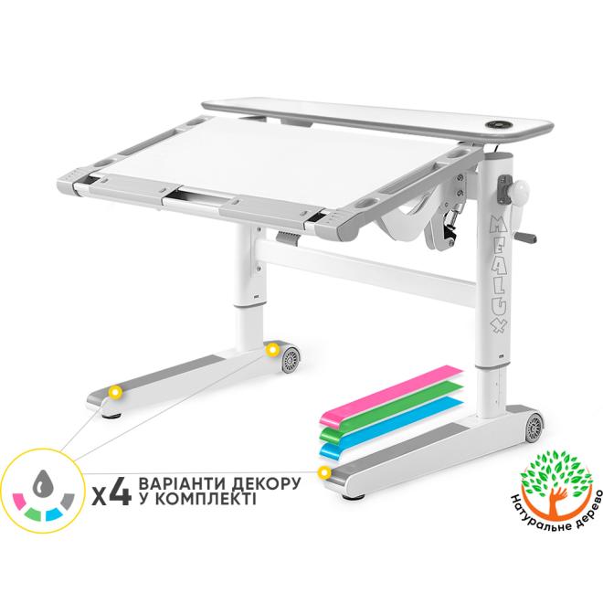 Дитячий стіл Mealux Ergowood L Multicolor Energy W Фото 1