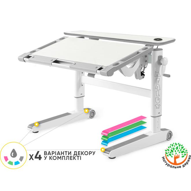 Дитячий стіл Mealux Ergowood M Multicolor Energy TG Фото 1