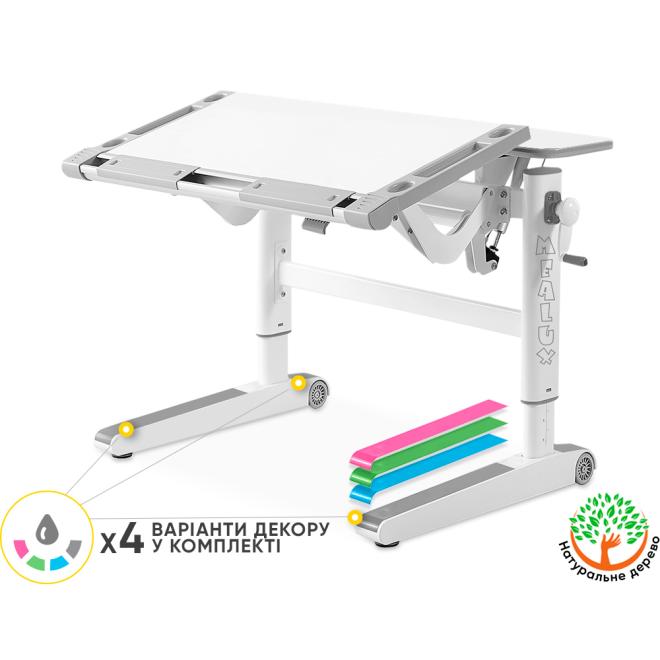 Дитячий стіл Mealux Ergowood M Multicolor W Фото 1