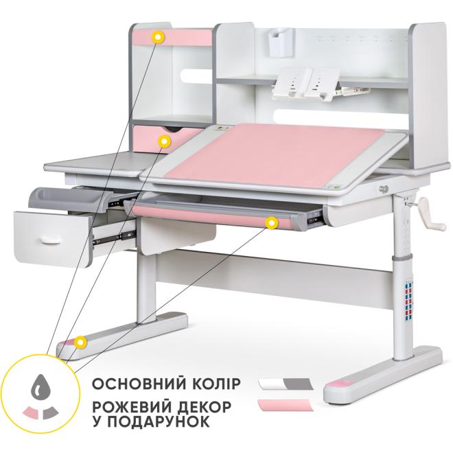 Дитячий стіл Mealux Florida Multicolor Pink Фото 1