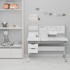 Дитячий стіл Mealux Hamilton Multicolor з полицею Grey
