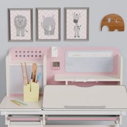 Дитячий стіл Mealux Winnipeg Multicolor Plus MG Pink