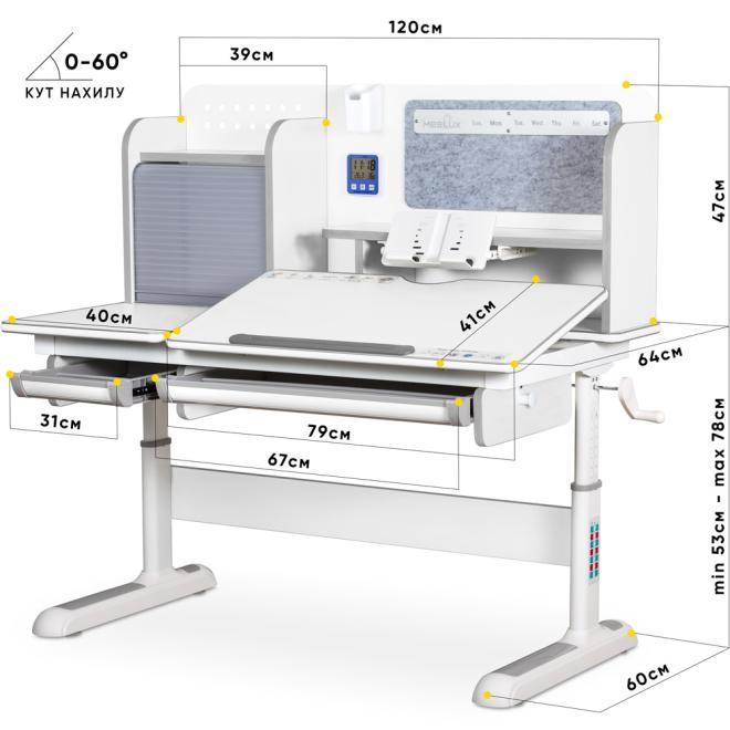 Mealux Winnipeg Multicolor W Grey-size